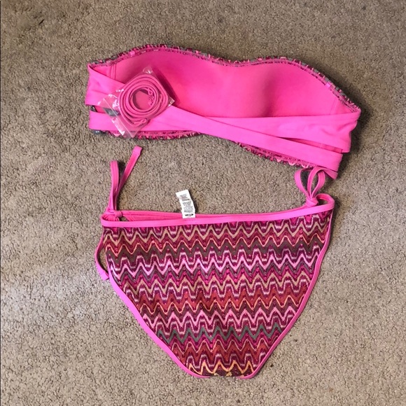 NWOT Aerie pink bikini - Picture 2 of 4